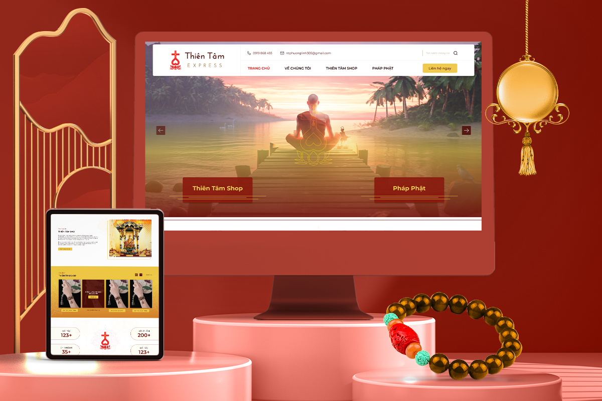 Thien Tam Dao Website Specializing in Bracelet Products